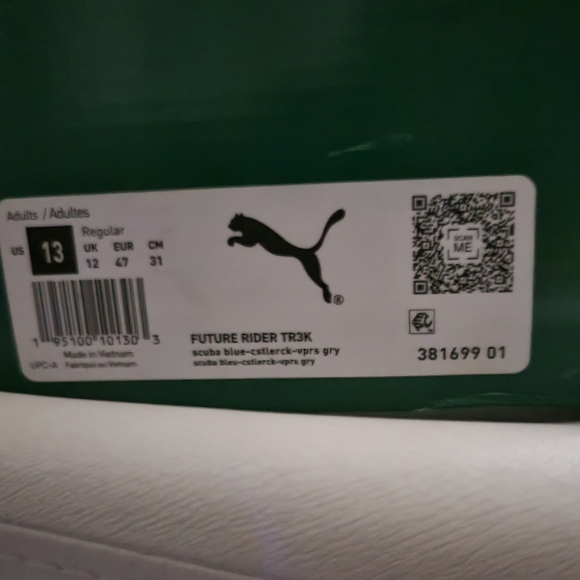 PUMA..sz 13 mens..turquoise/grey - Picture 2 of 10